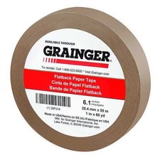 Manufacturer Varies Packaging Tape, 1 in W x 60 yd L, 6.1 mil Thick, Kraft,