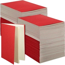 100 Pack A5 Softcover Journals 5.5x8.3" Lined Notebooks Bulk for Writing Office