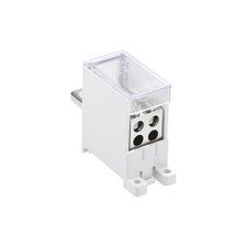 1 Inlet 4 Outlet DIN Rail Terminal Blocks 125A Max Input Distribution Block