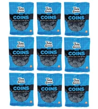 Gustaf's Salted Dutch Licorice Coins - 5.2oz Bags- Salted Black Licorice Coins
