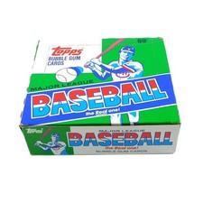 1987 Topps Baseball Card Cello Box Green/Blue/Red/White