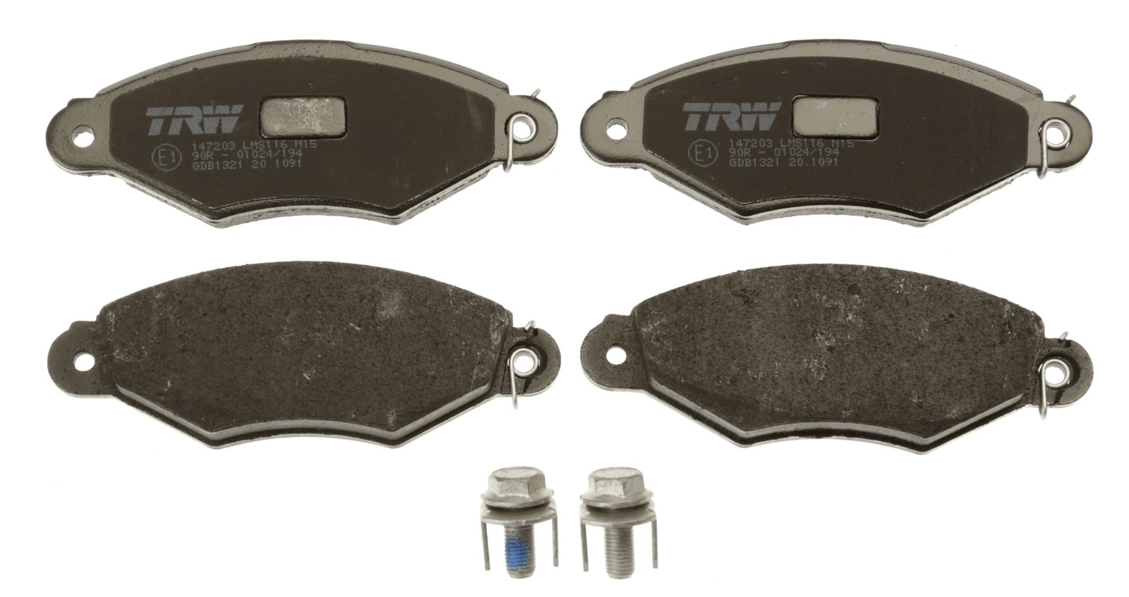 Plaquettes de frein TRW GDB1321 d'origine pour Renault Kangoo Express et Kangoo KA avant
