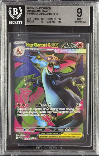 Mega Charizard X ex graded BGS 9 for sale on eBay