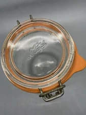 VTG 0.75L Le Parfait NIVEAU DE REMPLISSAGE FRANCE Wire Bail Wide Seal Glass Jar