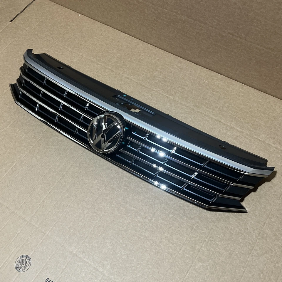 NEW for 2016-2019 VW PASSAT Front Bumper Upper Grille Assembly & Emblem - Image 2 of 4