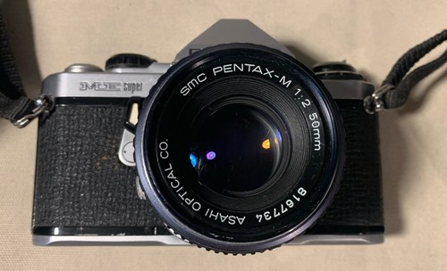 Kit de cámara SLR de película Pentax ME Super 35 mm con (2) lente de 50 mm + probado - Imagen 3 de 13
