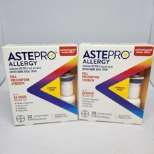 2 X LOT Bayer Astepro Allergy Nasal Spray antihistamine 22 Metered Exp 12/2026