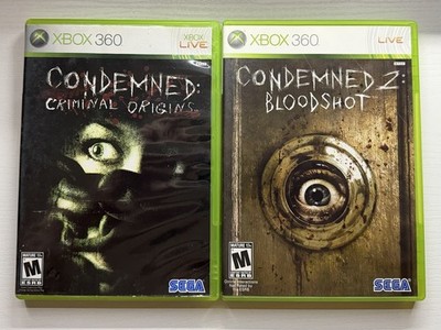 Condemned Criminal Origins & Condemned 2 Bloodshot CIB Lot (2) Xbox 360 Games