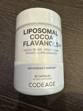 Brand New Liposomal Cocoa Flavanols + 90 Capsules By Codeage