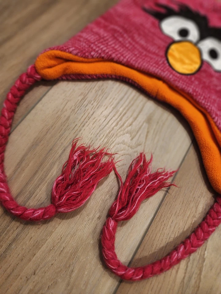Disney Los Muppets Animal Tejido Sombrero Rosa Con Borlas Forradas de Vellón Naranja Foto 3 de 4