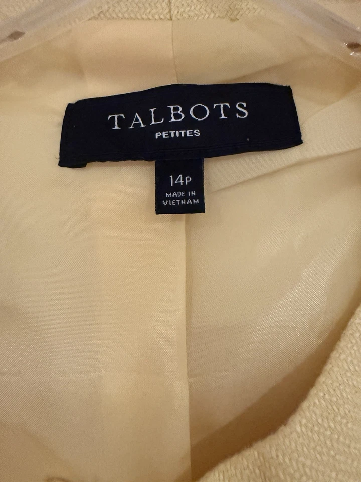 Женская куртка Talbots 6 Petite Yellow Linen Career Resort - Изображение 3 из 4