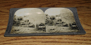 STEREO OPTICAL CARD # V18906 DEAD GERMANS AMIDST WIRE ENTANGLEMENTS