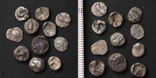 *Greek Fractions, Ancent Silver Coins Lot, Roman Byzantine[E7587]7h9
