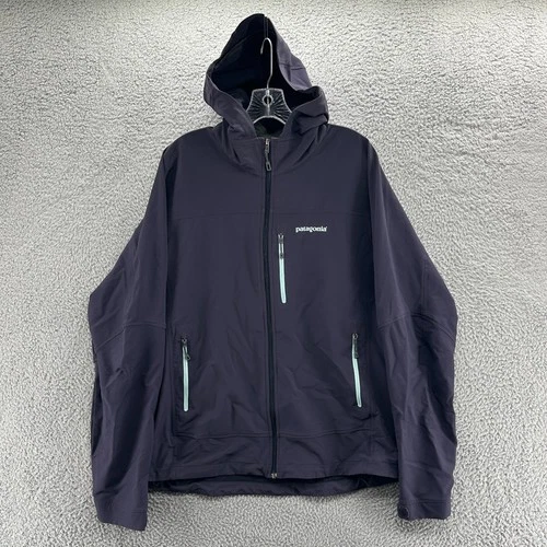 Patagonia Jacket Mens Large L Purple Full Zip Hiking Outdoor Simple Guide Hoody video thumbnail