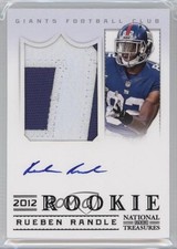 2012 Panini National Treasures Black 8/25 Rueben Randle #320 Auto q2g