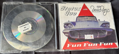 Status Quo/ Beach Boys Fun Fun Fun UK Import 3 Track CD 1996 Polygram TV Issue
