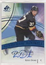 2020-21 Upper Deck SP Game Used Authentic Rookies Blue Reid Duke #181 Auto 0cv