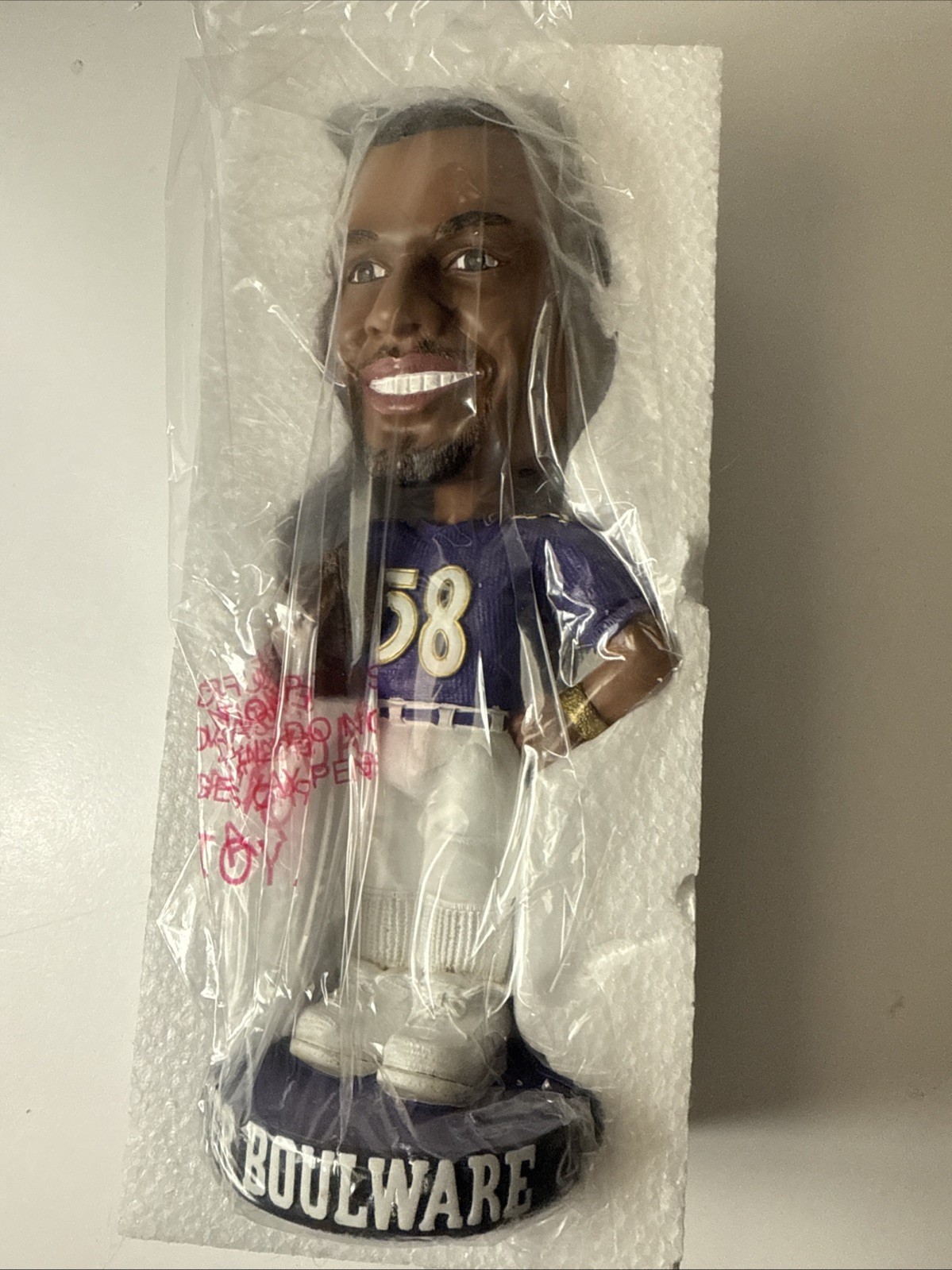 Baltimore Ravens Peter Boulware #58 NFL Bobblehead Citgo Edition