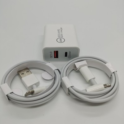 For Apple iPhone Fast Charger 20W PD Wall Adapter QC 3.0 Power Block Cable Lot