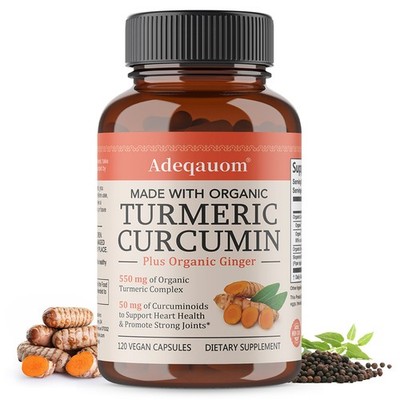 Turmeric Curcumin With Ginger & Black Pepper 580mg Vegan 30/60/120 Capsules