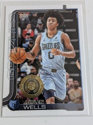   Topps Flagship Jaylen Wells Memphis Grizzlies RC