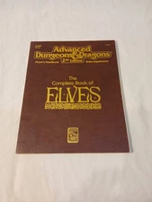 Dungeons and Dragons 2nd Edition The Complete Book of Elves Very Good Condition 