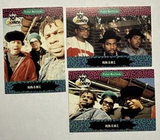 1991 Pro Set MusiCards Yo! MTV Raps Run-DMC #66,67,68