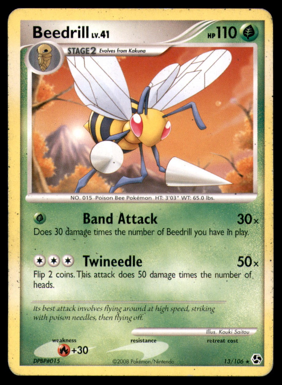 Beedrill 13 106 R Great Encounters Pokemon MP