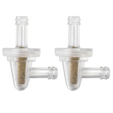Fuel Filter 90 Degree Clear Nylon Gas Engine Motorcycle Atv Bike Scooter Lawn Mo