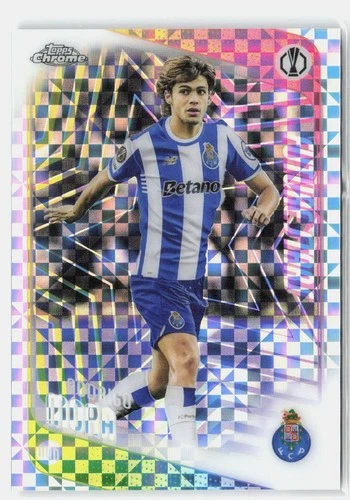 2025-26 Topps Chrome UEFA Club #83 Rodrigo Mora X-Fractor Refractor