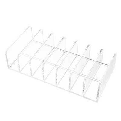 Acryl-Sieben-Gitter-Kosmetik-Display-Rack-Mehrzweck-Make-up-Aufbewahrungsbox