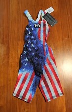 TYR Avictor Supernova USA Open Back Tech Suit Women's Size 26