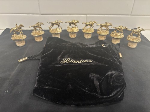 Blanton’s GOLD Stoppers 8 Complete Set  Genuine Limited Edition Blantons w/ Bag