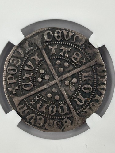 England Henry VI 1422-30 Silver Groat 4d NGC VF-30 S-1835 Medieval Hammered Coin