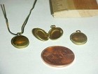6 VINTAGE PATINA BRASS SMOOTH OVAL 12x10x3mm. PENDANT LOCKETS L292 — photo 2