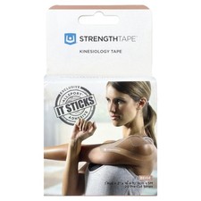 Kinesiology Tape, Beige, 20 Pre-Cut Strips