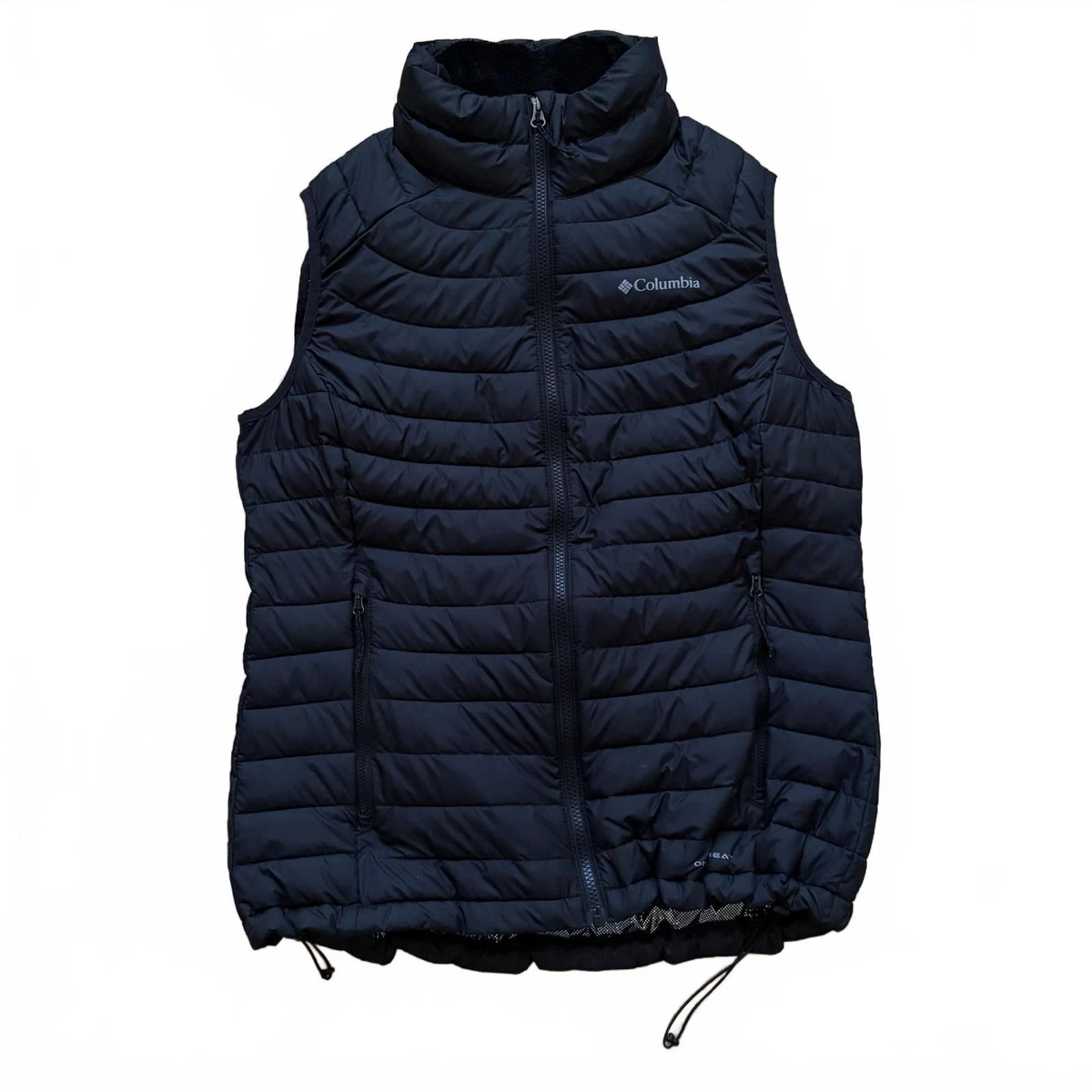 Chaleco Acolchado Columbia Powder Lite Para Mujer - Negro, Talla M, Tecnología Omni-Heat Reflectante