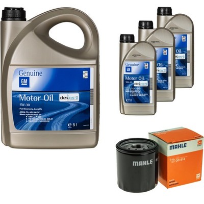 MAHLE Ölfilter 8 L GM Motoröl dexos2 5W-30 für Chevrolet Camaro Z06 7.0