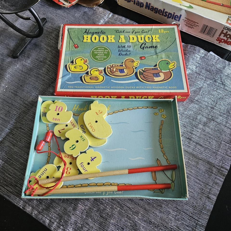 jeu ancien pêche aux canard magnétique - Photo 3/3