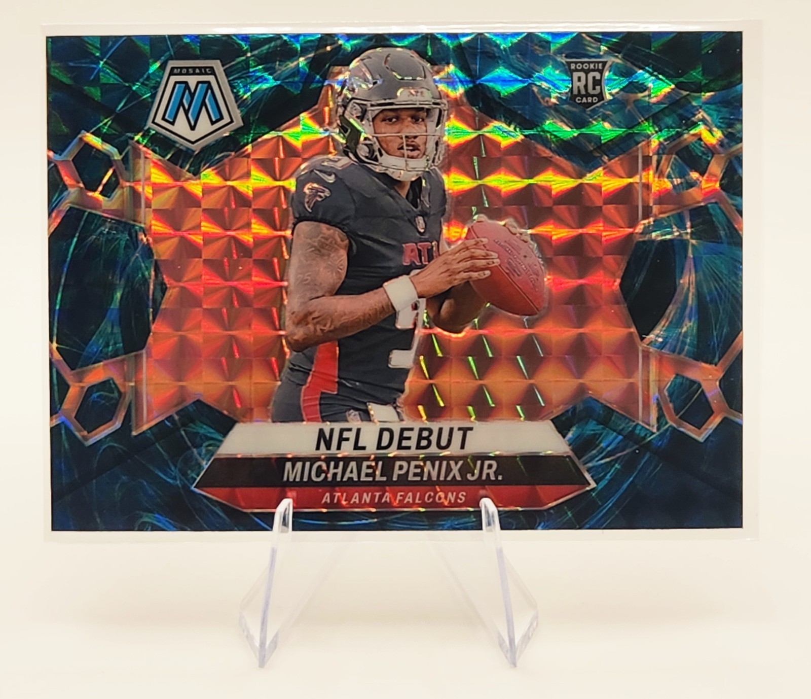 2024 Panini Mosaic Rookie Genesis SSP #274 Michael Penix Jr NFL DEBUT ( RC )