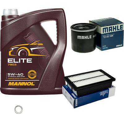 MAHLE Inspektionspaket 5 L MANNOL Elite 5W-40 für Hyundai i20 Active 1.0 T-GDi