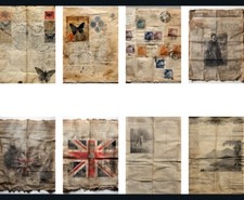 Damaged Ephemera Tags Junk Journals Scrapbooking USA Seller