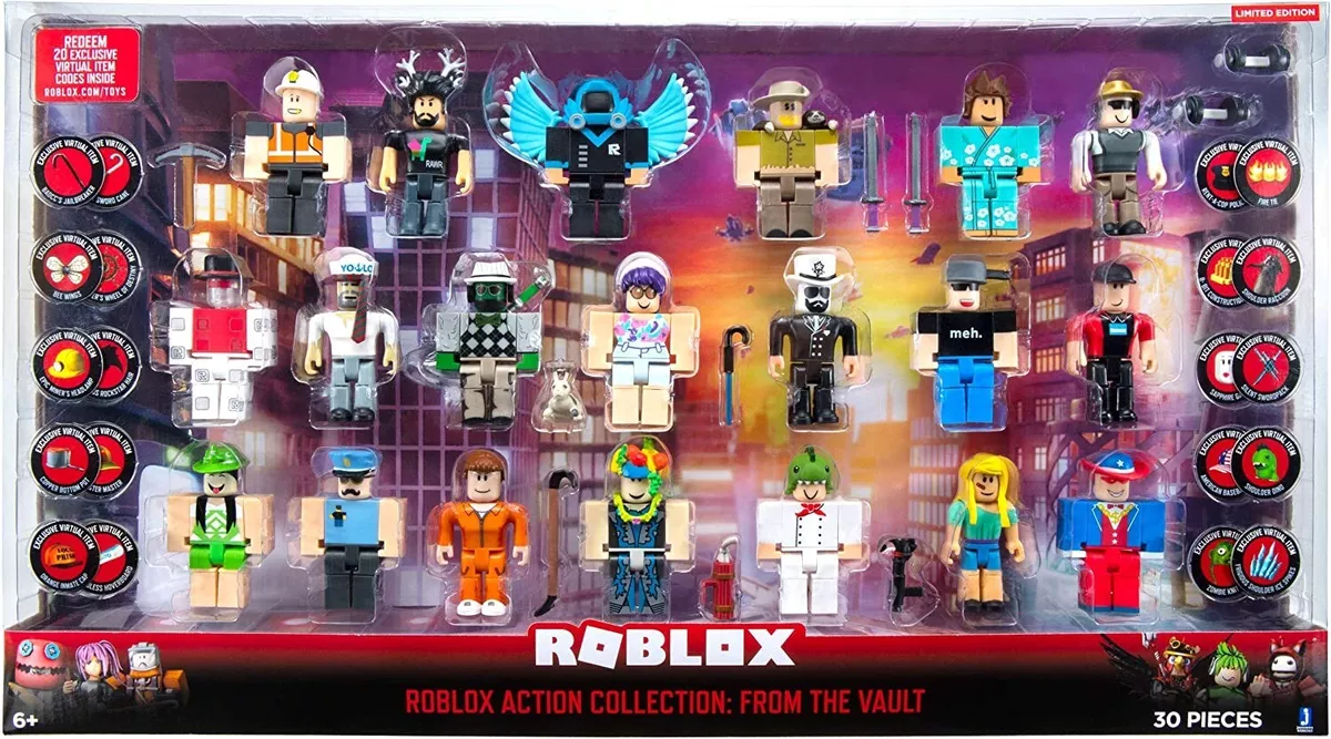 New Roblox The Vault 20 Figure Collector Pack Including all