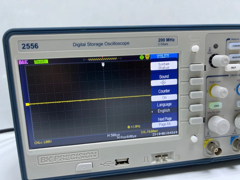 B&K Precision 2556 200 MHz, 2 GSa/s, 2 Channel Digital Storage Oscilloscope - Image 3 of 4