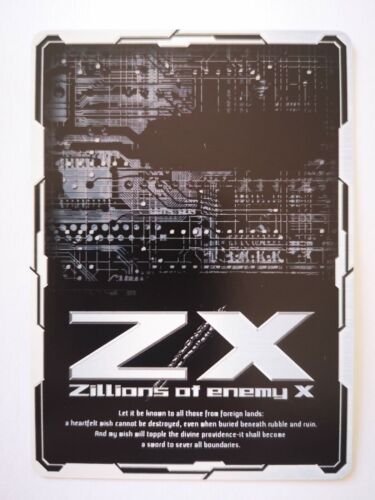 ZX Zillions of Enemy x trading card Broccoli / Nippon card holo R 