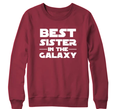 AF Merch Sweatshirt Famille Galaxy Meilleure Sœur Amour Fraternel Enfant - Photo 1/4