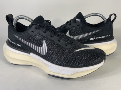 Nike ZoomX Invincible Run Flyknit 3 Black White Womens Size 9 DR2660-001 - Afbeelding 1 van 9