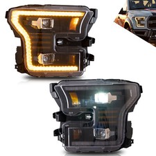 Full Led Projector Headlights Wsequential Turn For Ford F150 2015 2016 2017 Lr