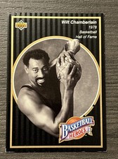 Wilt Chamberlain 1992-93 Upper Deck Basketball Heroes #17 Los Angeles Lakers HOF