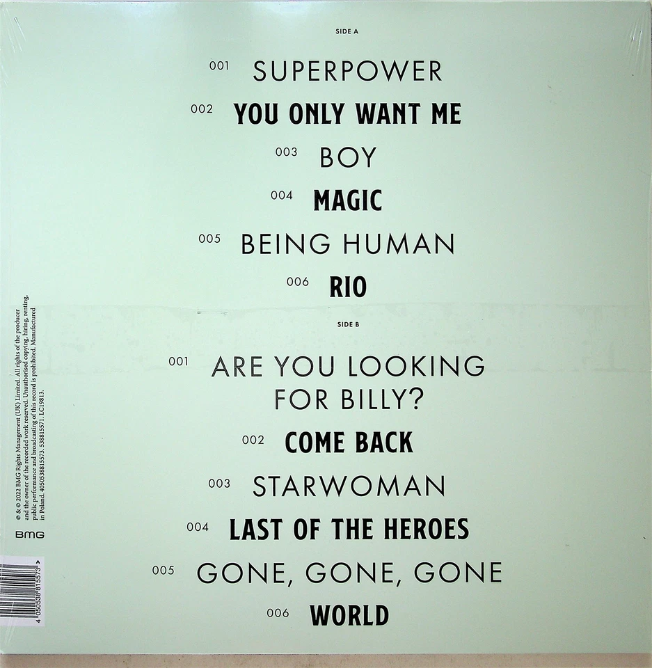 MARK OWEN- Land of Dreams LP (NEW 2022 Limited GREEN Coloured Vinyl) TAKE THAT - Image 3 of 3